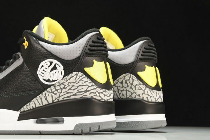 Air Jordan 3 Oregon Ducks Pit Crew Away PE H011-MNJDLS-594-282240