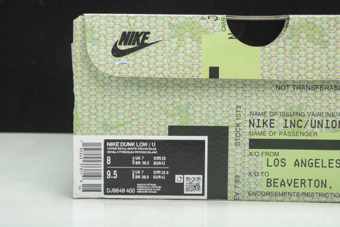 Union LA x Nike Dunk Low DJ9649-400