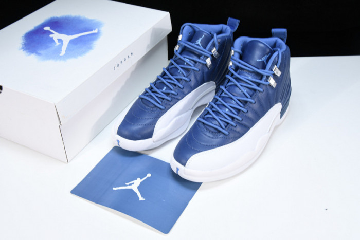 Air Jordan 12 Retro Stone Blue 130690-404