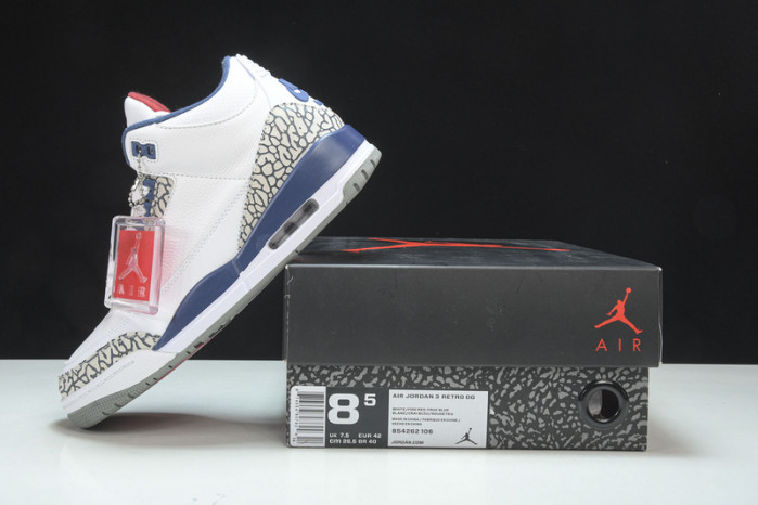 AIR JORDAN 3 RETRO TRUE BLUE NIKE AIR FIRST LOOK 854262-106