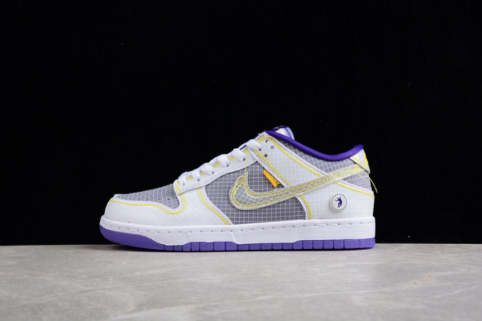 UNION LA X NIKE DUNK LOW COURT PURPLE WHITE GREY YELLOW DJ9649-500