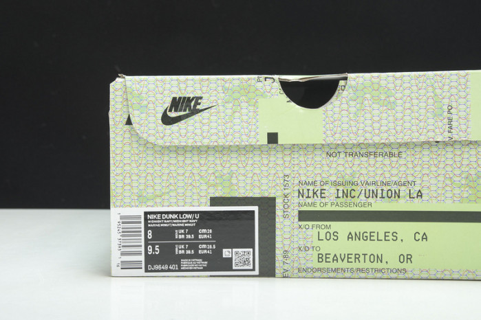 NIKE UNION LA X DUNK LOW - DJ9649-401