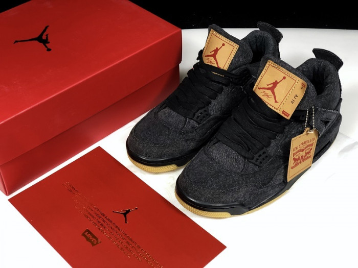 air jordan 4 retro Leu*s nrg  Leu*s - black denim ao2571-001