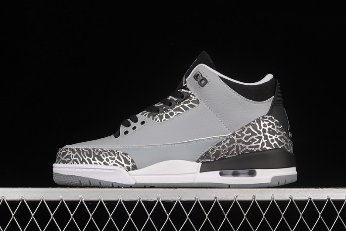 AIR JORDAN 3 RETRO WOLF GREY   136064 004