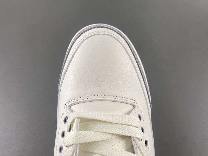 Air Jordan 3 “Sail/Metallic Silver”  CK9246-100