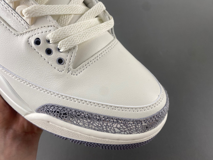Air Jordan 3 “Sail/Metallic Silver”  CK9246-100