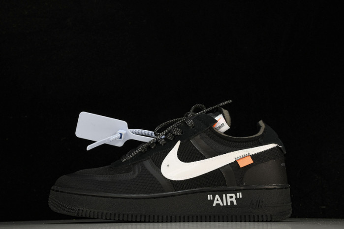 NikeAir Force 1 Low OF Black White AO4606-001