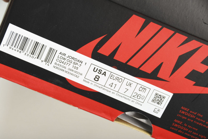 Travis Scott x Air Jordan 1 Low "Dark Mocha" CQ4277-105