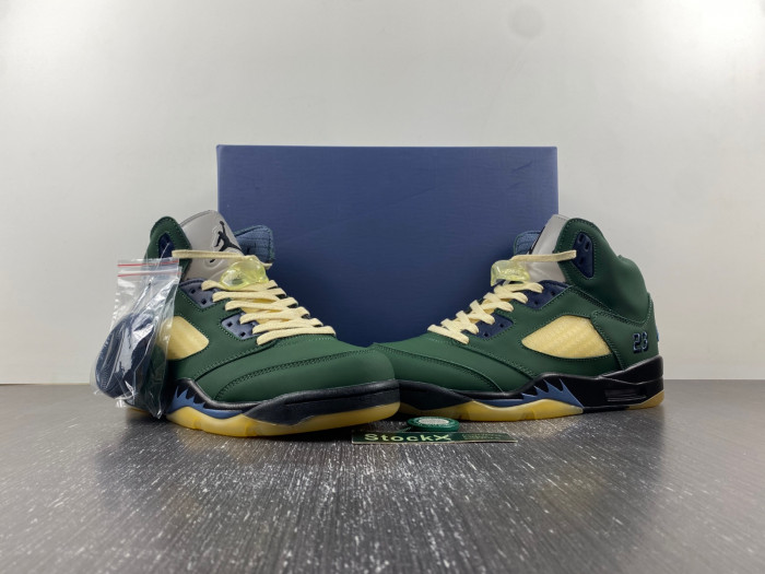 Air Jordan 5 "Navy Green”  FZ5758-003