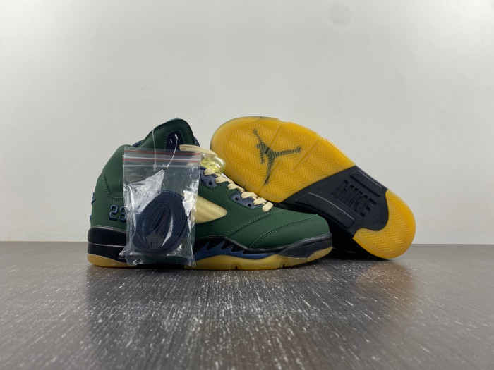 Air Jordan 5 "Navy Green”  FZ5758-003