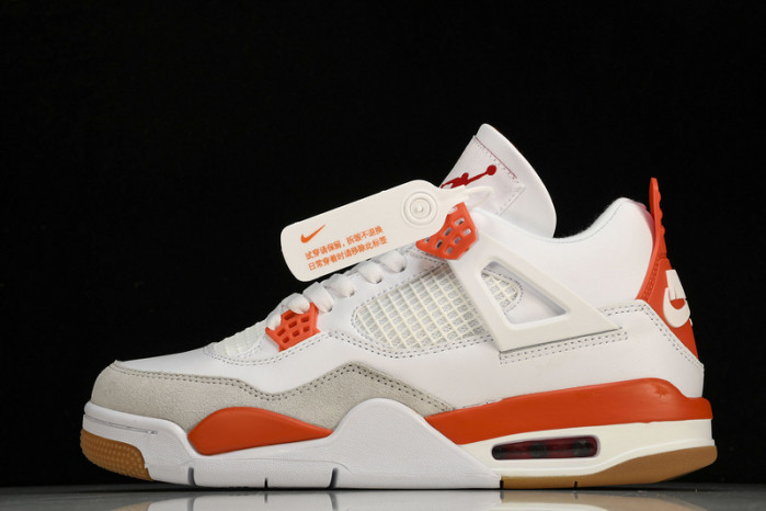 Nike SB x Air Jordan 4  White Orange DR5415-108