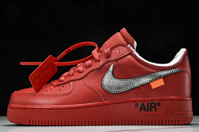 NIKE OF x AIR FORCE 1 LOW RED  AO4297-600