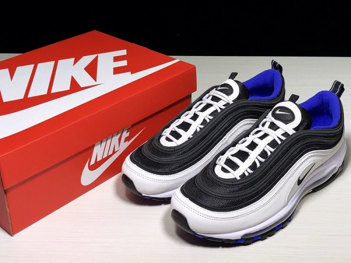 NIKE MENS AIR MAX 97 WHITE/BLACK-PERSIN VIOLET 921522-102