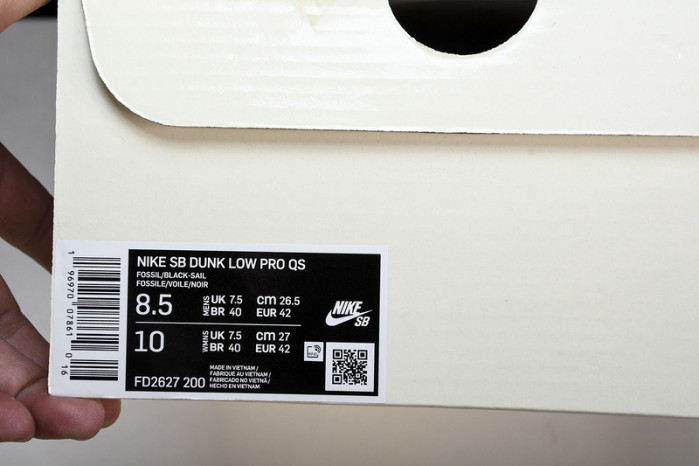 Albino & Preto x NK Dunk SB Low Pro QS“Pearl White”   FD2627-300
