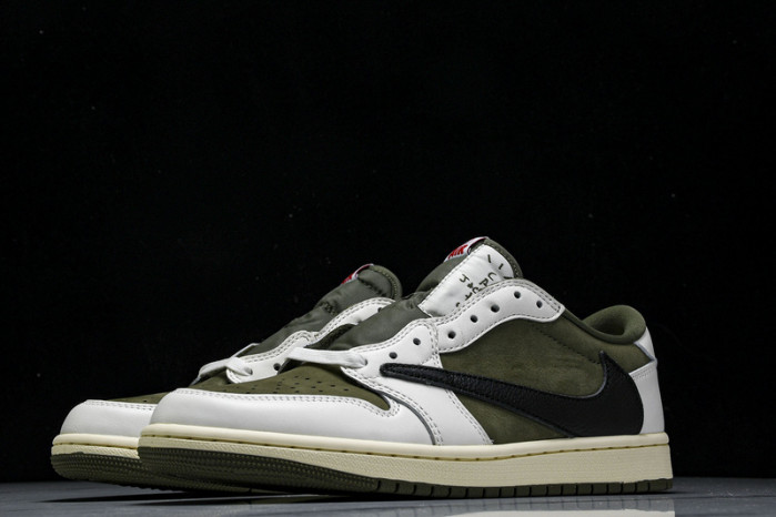 Travis Scott x Air Jordan 1 Low OG  “Medium Olive” DM7866-200
