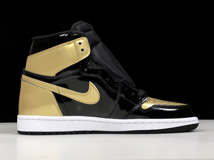 Jordan 1 Retro High NRG Patent Gold Toe  861428-007