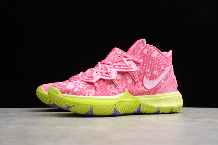 kyrie 5 spongebob patR1ck lotus pink/university red 003