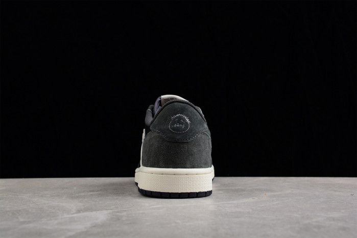 travis scott x air jordan 1 low "black phanT0m" dm7866-001