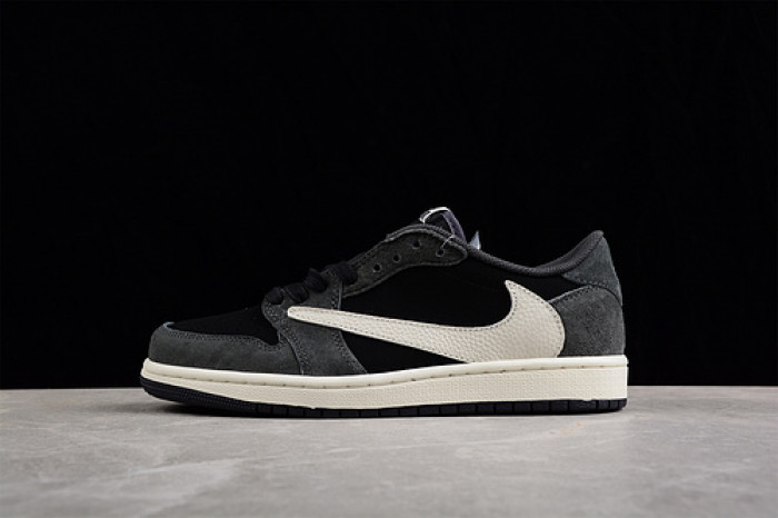 travis scott x air jordan 1 low "black phanT0m" dm7866-001