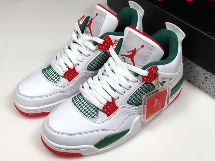 Air Jordan 4 NRG White/Gorge Green-Varsity Red AQ3816-163