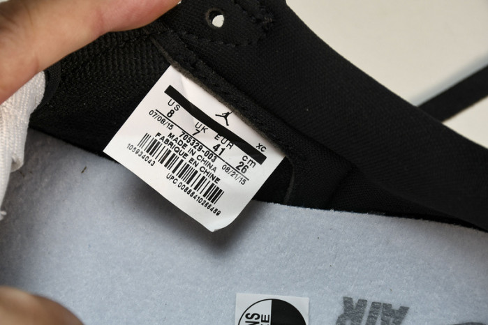 AIR JORDAN 1 Retro Low Black Grey 705329-003