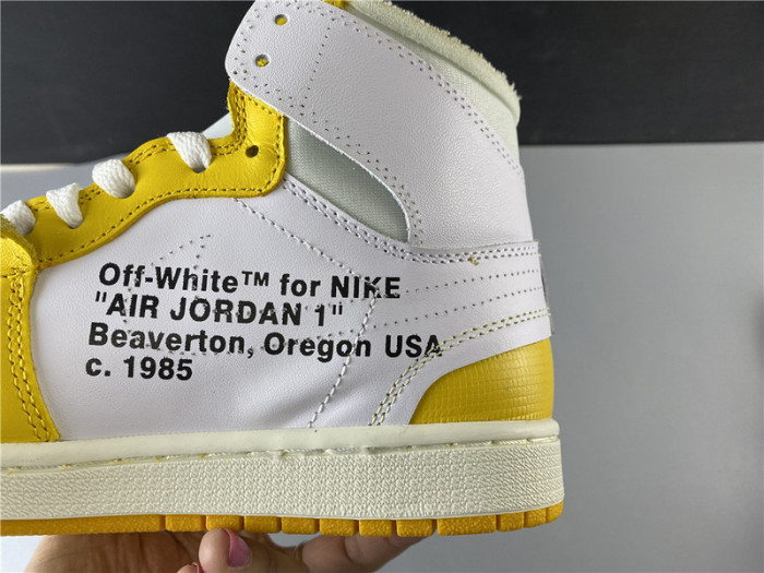 AIR JORDAN 1 X OF NRG WHITE YELLOW AQ0818 149