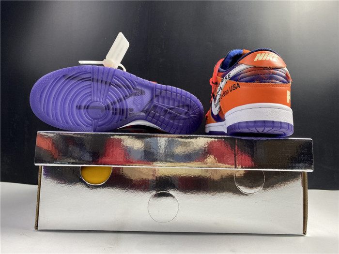 OF x Nike SB Dunk Low Orange Perple White  CT0856-801