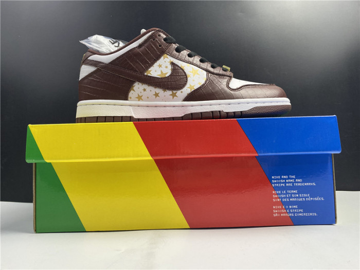 nike sb dunk low Svp*me stars barkroot brown (2021)  dh3228-103