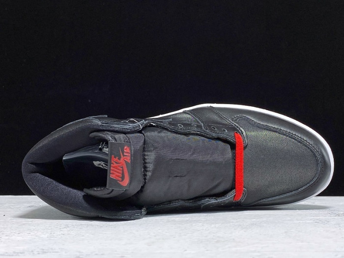 Air Jordan 1 Black Satin Gym Red 555088-060