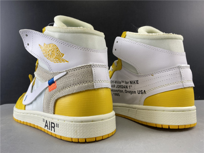 AIR JORDAN 1 X OF NRG WHITE YELLOW AQ0818 149