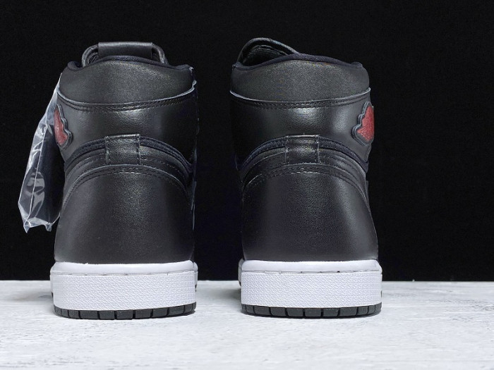 Air Jordan 1 Black Satin Gym Red 555088-060