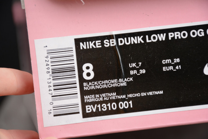 nike sb dunk low D1am0nd s*pply co black D1am0nd bv1310-001