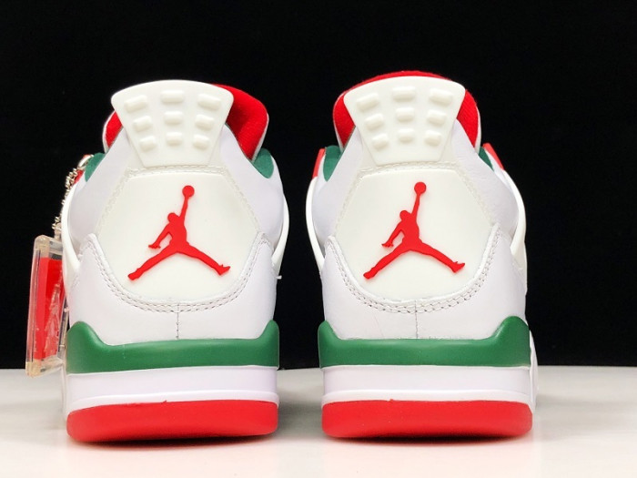 Air Jordan 4 NRG White/Gorge Green-Varsity Red AQ3816-163