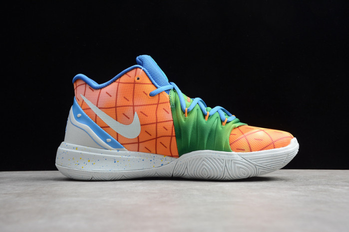 KYRIE 5 SPONGEBOB PINEAPPLE HOUSE ORANGE/GREEN-BLUE 004