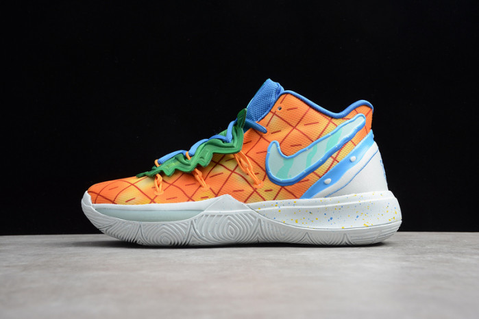 KYRIE 5 SPONGEBOB PINEAPPLE HOUSE ORANGE/GREEN-BLUE 004
