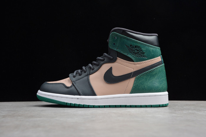 air jordan 1 high preM1vm wmns green pink ah7389-203